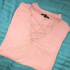 Mauve pink large long sleeve shirt worn once